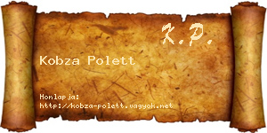 Kobza Polett névjegykártya